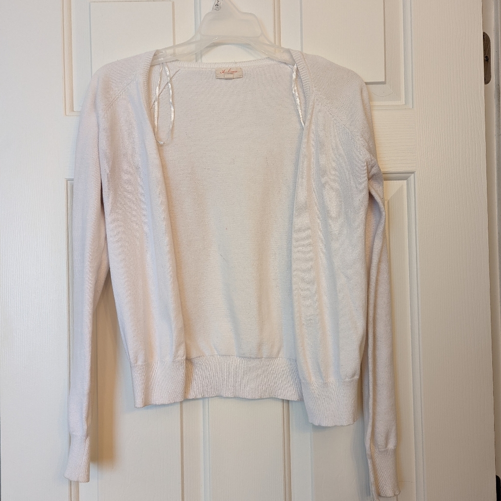 White cardigan
